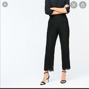 J.Crew High-rise pull-on Peyton wide-leg pant in lace NWT size 6